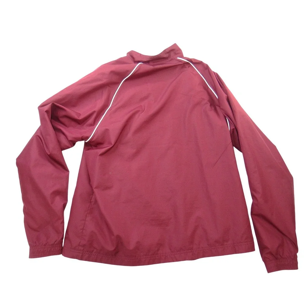 Under Armour Mens XL Maroon Full Zip Track Jacket Mesh‎ Lined Burgundy Mock Neck